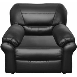 Saga Coventry Leather Armchair Black