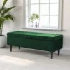 Livingandhome Velvet Upholstered Storage Ottoman Modern Classic Bench 2 Livingandhome Velvet Upholstered Storage Ottoman Modern Classic Bench -Living Room Furniture Store 75061741 1