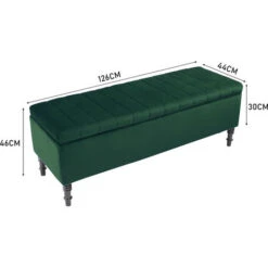 Livingandhome Velvet Upholstered Storage Ottoman Modern Classic Bench 11 Livingandhome Velvet Upholstered Storage Ottoman Modern Classic Bench -Living Room Furniture Store 75061741 5