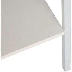 WOLTU 4-Tier Storage Rack Bookcases Display Stand Wood Shelf Metal Frame Ladder Shelf White -Living Room Furniture Store 75063825 5