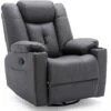 AFTON FABRIC RECLINER ROCKING SWIVEL GAMING CINEMA LOUNGE SOFA CHAIR CHARCOAL 2 AFTON FABRIC RECLINER ROCKING SWIVEL GAMING CINEMA LOUNGE SOFA CHAIR CHARCOAL -Living Room Furniture Store 75395659 1