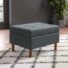 Livingandhome Grey Rectangle Velvet Storage Ottoman 1 Livingandhome Grey Rectangle Velvet Storage Ottoman -Living Room Furniture Store 75720282 1