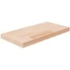 Shelf Board 40x20x2.5 Cm Untreated Solid Wood Oak VidaXL