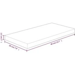 Shelf Board 40x20x2.5 Cm Untreated Solid Wood Oak VidaXL 8 Shelf Board 40x20x2.5 Cm Untreated Solid Wood Oak VidaXL -Living Room Furniture Store 76933573 3