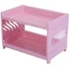 Double-Layer Desktop Storage Rack, Foldable Office Stationery Storage Rack, Storage Rack Pink -Living Room Furniture Store 77432251 1