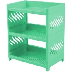 Desktop Double-layer Storage Rack Multi-layer Detachable Dormitory Storage Rack Green