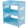 Desktop Double-layer Storage Rack Multi-layer Detachable Dormitory Storage Rack Blue -Living Room Furniture Store 77432365 1
