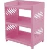 Desktop Double-layer Storage Rack Multi-layer Detachable Dormitory Storage Rack Pink -Living Room Furniture Store 77432402 1