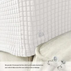 Pack Jacquard Stretch Sofa Armchair Armrest Covers Anti-Slip Furniture Protector Armrest Covers For Recliner Sofa With Free Fixing Tools -Living Room Furniture Store 77562264 5