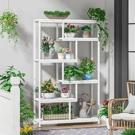 Tribesigns Bookcase Bookshelf Industrial, 5 Tier Free Standing Shelving Display Storage Unit For Living Room, Home Office 4 Tribesigns Bookcase Bookshelf Industrial, 5 Tier Free Standing Shelving Display Storage Unit For Living Room, Home Office - Image 2