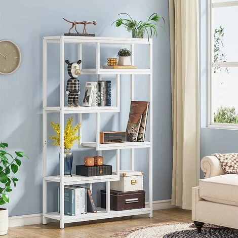 Tribesigns Bookcase Bookshelf Industrial, 5 Tier Free Standing Shelving Display Storage Unit For Living Room, Home Office 5 Tribesigns Bookcase Bookshelf Industrial, 5 Tier Free Standing Shelving Display Storage Unit For Living Room, Home Office - Image 3