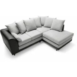Dylan Chenille Corner Sofa - Light Grey - Right Facing - Color Light Grey 10 Dylan Chenille Corner Sofa - Light Grey - Right Facing - Color Light Grey -Living Room Furniture Store 78960610 4