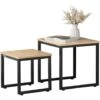 SoBuy Set Of 2 Nesting Tables Side Table End Table, FBT42-N -Living Room Furniture Store 7900994 1