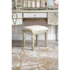 45cm Tall Mirrored Footstool For Living Room Furniture -Living Room Furniture Store 79466633 3