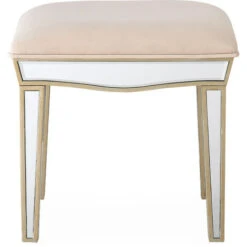 45cm Tall Mirrored Footstool For Living Room Furniture -Living Room Furniture Store 79466633 5