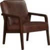 Yaheetech Accent Chair Mid-Century Modern Upholstered Lounge Chair,Dark Brown 1 Yaheetech Accent Chair Mid-Century Modern Upholstered Lounge Chair,Dark Brown -Living Room Furniture Store 80313255 1