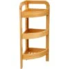 Bamboo 3 Tier Corner Bathroom Organizer [E3-01774] (E3-01774)