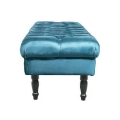 JOY Upholstered Bench, Bedroom Bench Seat, Tufted And Cushioned Entryway Foot Stool. Living Room, Bedroom, Dining Room - EMERALD -Living Room Furniture Store 81167376 3