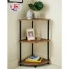Corner Shelf 3 Tier Unit Free Standing Organizer Rack Storage Shelves Bookcases -Living Room Furniture Store 81209953 1
