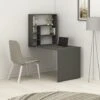 Sedir Minimal Home Office Computer Desk With Bookcase Wall Mounted Table - Anthracite 2 Sedir Minimal Home Office Computer Desk With Bookcase Wall Mounted Table - Anthracite -Living Room Furniture Store 82155612 1