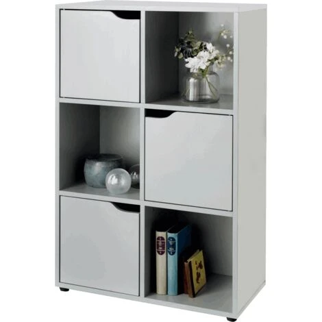 6 Cube Wooden Bookcase Shelving Display Shelves Storage Unit Wood Shelf Door 3 6 Cube Wooden Bookcase Shelving Display Shelves Storage Unit Wood Shelf Door