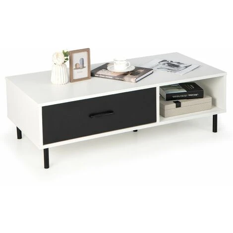 Modern Coffee Table Accent Center Table Desk Living Room Furniture W/ Drawer 3 Modern Coffee Table Accent Center Table Desk Living Room Furniture W/ Drawer