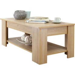GFW Lift Up Coffee Table Oak