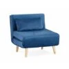 Kendal Blue Velvet Single Futon Sofa Bed 2 Kendal Blue Velvet Single Futon Sofa Bed -Living Room Furniture Store 83723483 1