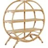 Bookcase 3 Tiers Light Wood Natural Rattan Open Back Oval Room Divider Tuvalu II 1 Bookcase 3 Tiers Light Wood Natural Rattan Open Back Oval Room Divider Tuvalu II -Living Room Furniture Store 83725810 1 1