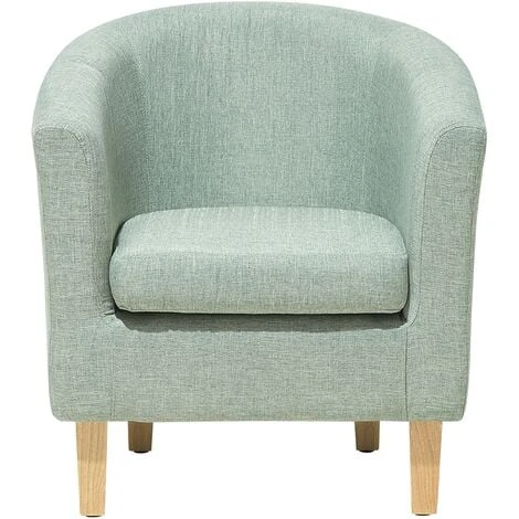 Classic Fabric Tub Chair With Footstool Green Fabric Armchair Living Room Holden 7 Classic Fabric Tub Chair With Footstool Green Fabric Armchair Living Room Holden - Image 5