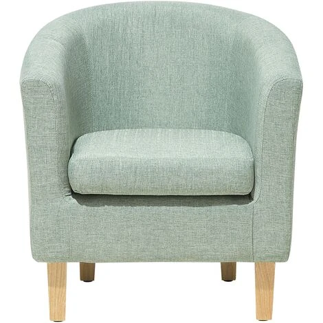 Classic Fabric Tub Chair With Footstool Green Fabric Armchair Living Room Holden 7 Classic Fabric Tub Chair With Footstool Green Fabric Armchair Living Room Holden - Image 5