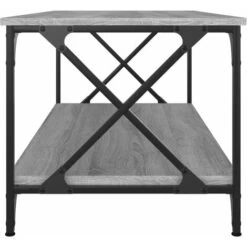 Coffee Table Grey Sonoma 100x50x45 Cm Engineered Wood And Iron VidaXL -Living Room Furniture Store 84871091 5