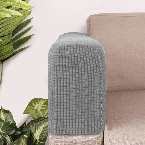 Chair Armrest Cover Sofa Armrest Cover Elastic Armchair Slipcover Home Office Recliner Couch Cover Sofa Protector Fabric For Two 2Pcs(Light Gray) 6 Chair Armrest Cover Sofa Armrest Cover Elastic Armchair Slipcover Home Office Recliner Couch Cover Sofa Protector Fabric For Two 2Pcs(Light Gray) - Image 4
