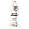 Tier Corner Shelf Stand Wood Display Storage Home Furniture White
