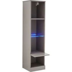 GFW Galicia Tall Shelf Unit With LED Black 10 GFW Galicia Tall Shelf Unit With LED Black -Living Room Furniture Store 86429614 4