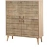 Natural - Sideboard Cabinet Cupboard Storage Furniture Drawers & Doors- Solid Wooden Legs -Living Room Furniture Store 87496147 1