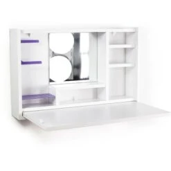 Leeta Wall Mounted Minimal Space Saving Hallway Entryway Bedroom Dressing Table