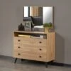 Eti 3 Drawer Chest Of Drawers Bedroom Storage Furniture Oak -Living Room Furniture Store 87496270 1