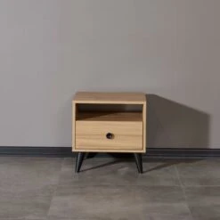 Eti Bedside Table Cabinet Chest Nightstand Bedroom Furniture Rustic Oak -Living Room Furniture Store 87496283 5