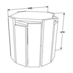 Decorotika Lori 3-Pieces Nesting Table Coffee Tables White Walnut 9 Decorotika Lori 3-Pieces Nesting Table Coffee Tables White Walnut -Living Room Furniture Store 88623372 4