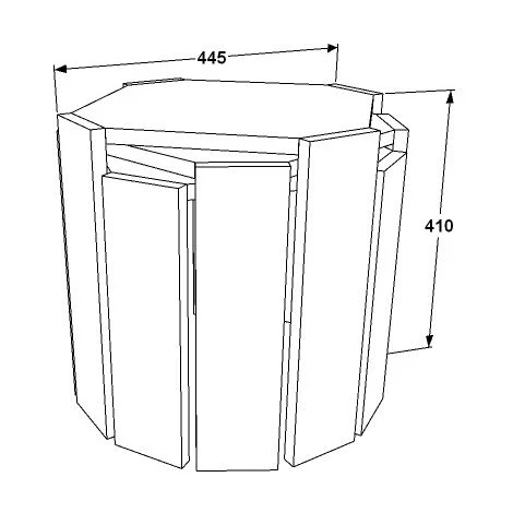 Decorotika Lori 3-Pieces Nesting Table Coffee Tables White Walnut 6 Decorotika Lori 3-Pieces Nesting Table Coffee Tables White Walnut - Image 4