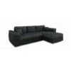 Vegas Universal L-Shape Corner Sofa Bed - Dark Grey & Black 2 Vegas Universal L-Shape Corner Sofa Bed - Dark Grey & Black -Living Room Furniture Store 88962319 1