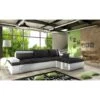 Max Right Hand Facing Corner Sofa Bed - Dark Grey & White 1 Max Right Hand Facing Corner Sofa Bed - Dark Grey & White -Living Room Furniture Store 88962379 1