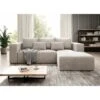 Stripes Jumbo Cord Right Hand Facing Corner Sofa Bed - Cream -Living Room Furniture Store 88962444 1