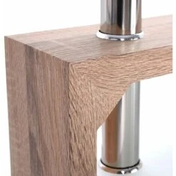 Coffee Table For Living Room, Rectangle Glass Coffee Table With Stainless Steel Tube Support & Wooden Legs, Modern Coffee Table With Storage Glass Shelf For Home Living Room Office Furniture 11 Coffee Table For Living Room, Rectangle Glass Coffee Table With Stainless Steel Tube Support & Wooden Legs, Modern Coffee Table With Storage Glass Shelf For Home Living Room Office Furniture -Living Room Furniture Store 89330415 5