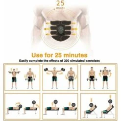 LITZEE Ems Abdominal Trainer, Ems Training Device, Abdominal Trainer For Home, Electric Abdominal Muscle Trainer For Women And Men, Complete Six Pack For A Fit Figure -Living Room Furniture Store 90319052 4
