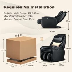 Electric Shiatsu Massage Chair Zero Gravity SL Track Recliner Full Body Massage -Living Room Furniture Store 90670413 2