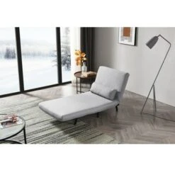 WestWood Folding Fabric Sofa Bed FSB13 Grey