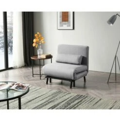 WestWood Folding Fabric Sofa Bed FSB13 Grey -Living Room Furniture Store 91668982 3