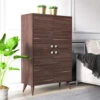Vega Large Four Door Cabinet - Walnut -Living Room Furniture Store 92199132 1